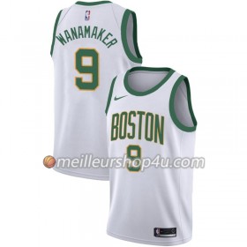 Maillot Basket Homme Boston Celtics Bradley Wanamaker 9 2018-19 Nike City Edition Blanc Swingman